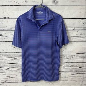 Vineyard Vines Blue Striped Polo Shirt
